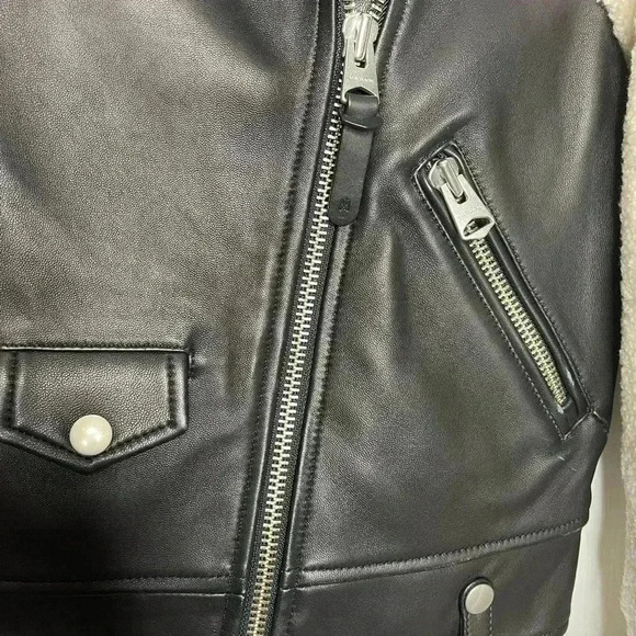 NWOT Mackage Baya Leather Moto Jacket Size Small - Picture 13 of 14